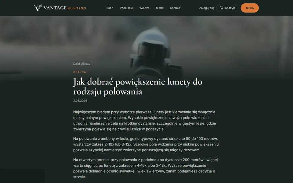 Artykuł techniczny z działu wiedzy, redagowany w Payload CMS.